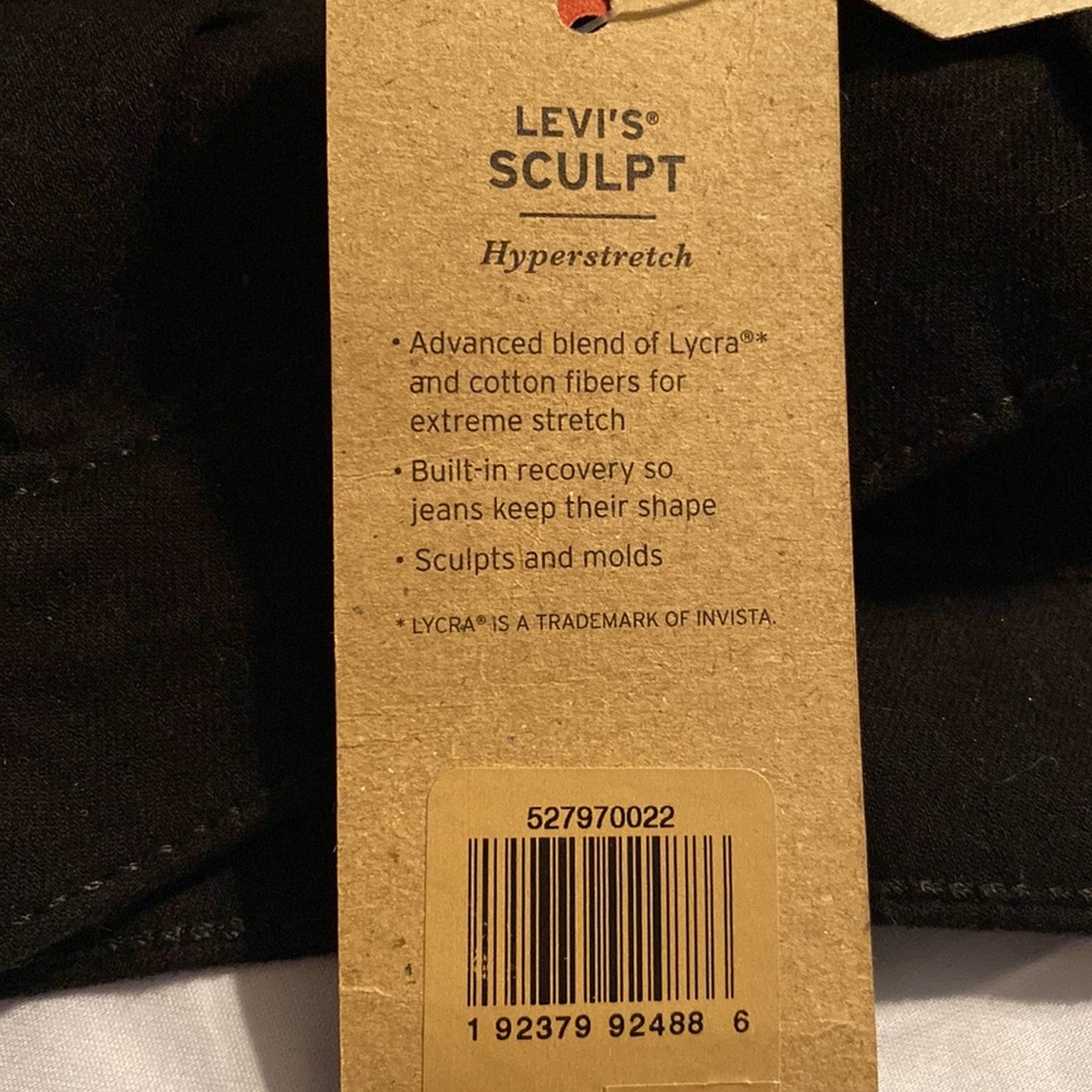 Womens black 720 Levi’s jeans - Picture 5 of 6